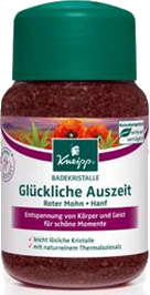 Kneipp Кристаллы для ванн "Удача с маслами красного мака и конопли" 500г