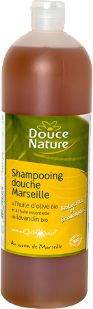 DOUCE NATURE Шампунь для волос и тела с Марсельским мылом Био 1 л