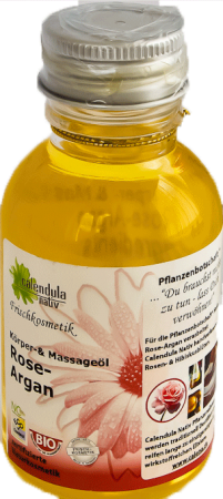 Масло ароматическое для тела и массажа Роза-Аргана "Calendula Nativ"