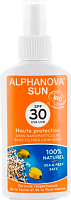 Солнцезащитное молочко высокой степени защиты (UVA, UVB) SPF30 БИО, спрей. ALPHANOVA Sun