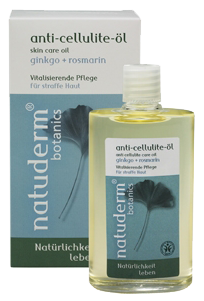 Natuderm botanics Масло антицеллюлитное на основе Гинкго и Розмарина