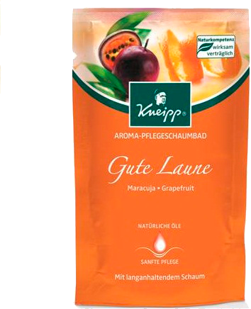 Kneipp Пена для ванн ароматическая "Хорошее настроение" с маракуйя и грейпфрутом 50мл